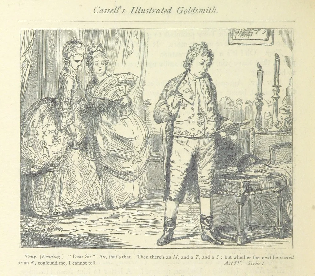 An illustration from The vicar of Wakefield, and other works ... With introduction notes and a life of Oliver Goldsmith, by John Francis Waller, 1877, leaf 344