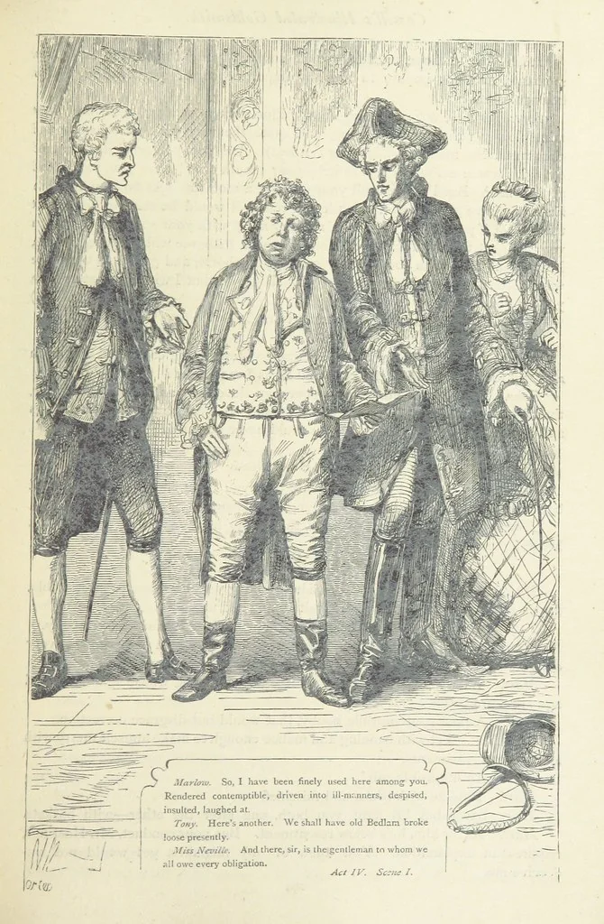 An illustration from The vicar of Wakefield, and other works ... With introduction notes and a life of Oliver Goldsmith, by John Francis Waller, 1877, leaf 345