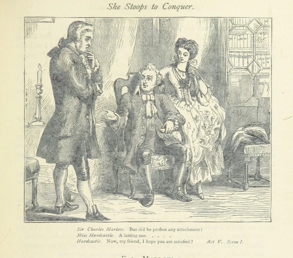 An illustration from The vicar of Wakefield, and other works ... With introduction notes and a life of Oliver Goldsmith, by John Francis Waller, 1877, leaf 349