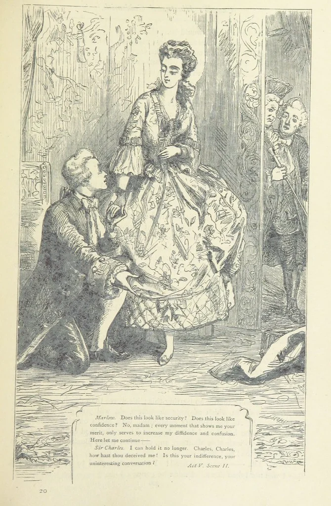 An illustration from The vicar of Wakefield, and other works ... With introduction notes and a life of Oliver Goldsmith, by John Francis Waller, 1877, leaf 357