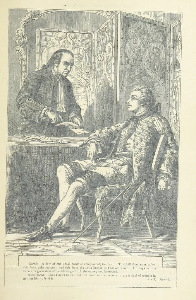 An illustration from The vicar of Wakefield, and other works ... With introduction notes and a life of Oliver Goldsmith, by John Francis Waller, 1877, leaf 365