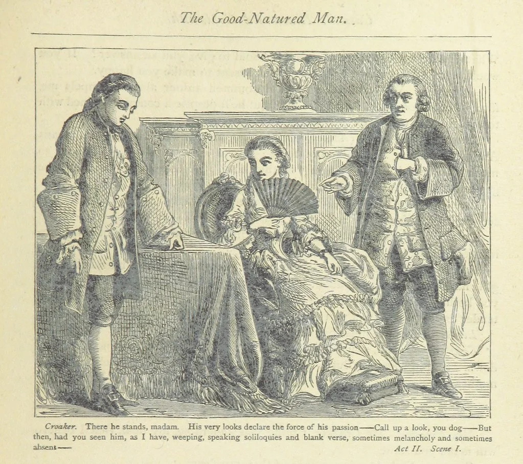 An illustration from The vicar of Wakefield, and other works ... With introduction notes and a life of Oliver Goldsmith, by John Francis Waller, 1877, leaf 377