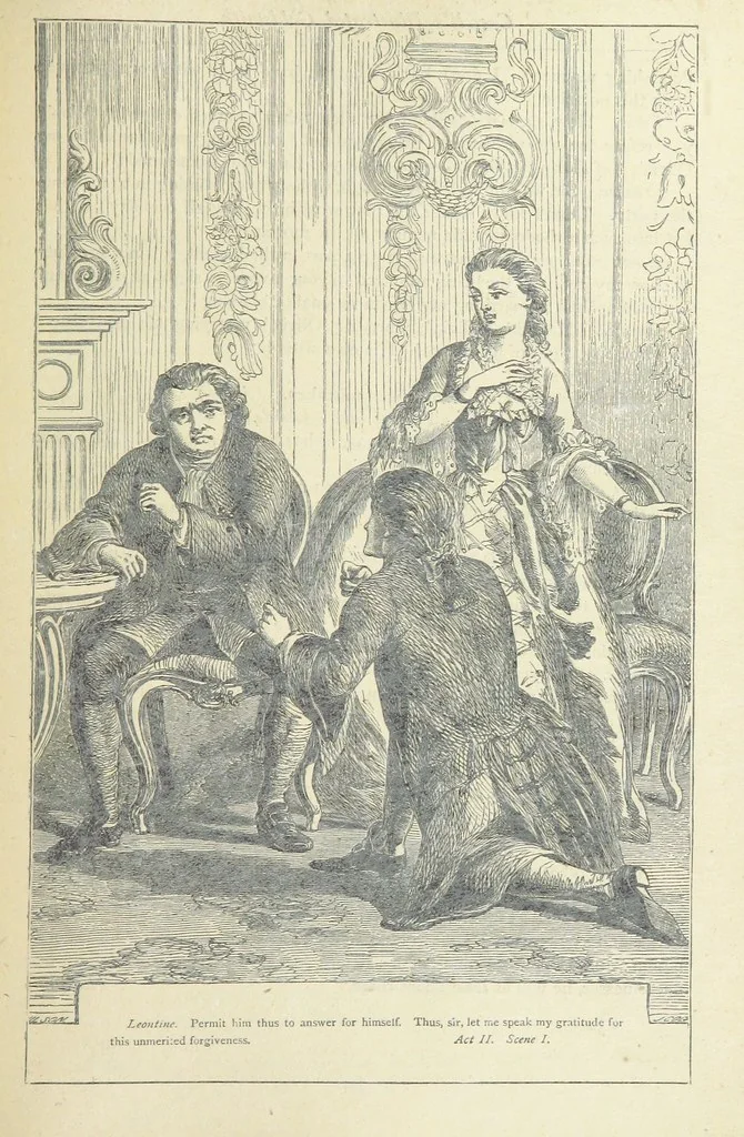 An illustration from The vicar of Wakefield, and other works ... With introduction notes and a life of Oliver Goldsmith, by John Francis Waller, 1877, leaf 385