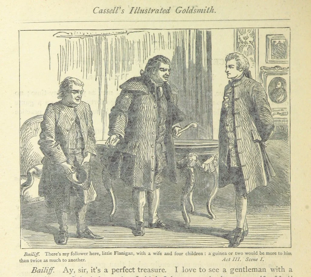 An illustration from The vicar of Wakefield, and other works ... With introduction notes and a life of Oliver Goldsmith, by John Francis Waller, 1877, leaf 388