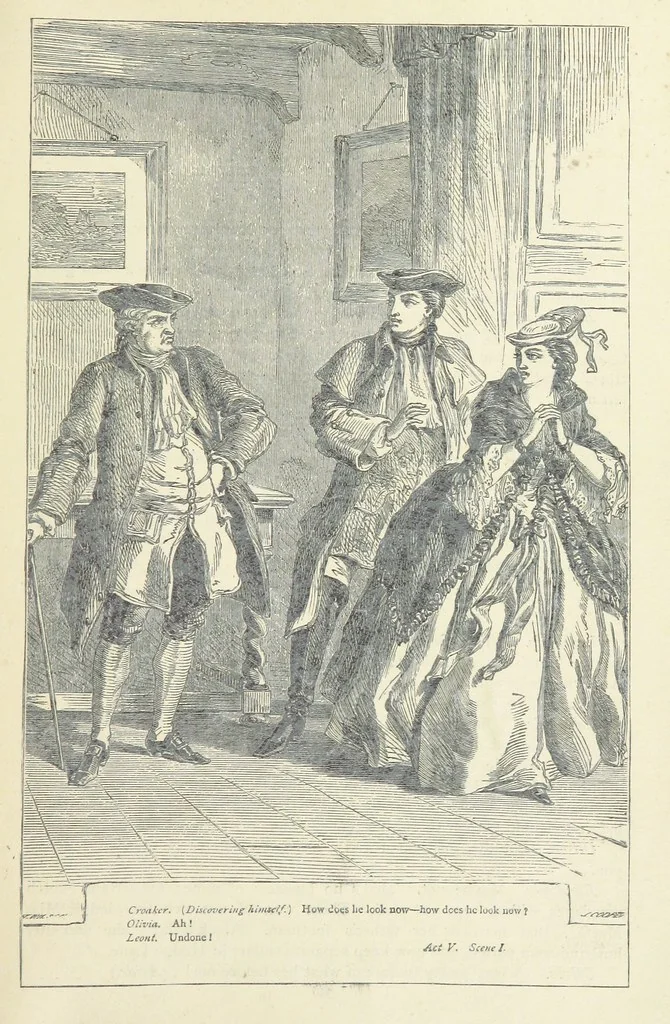 An illustration from The vicar of Wakefield, and other works ... With introduction notes and a life of Oliver Goldsmith, by John Francis Waller, 1877, leaf 409