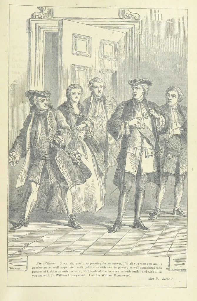 An illustration from The vicar of Wakefield, and other works ... With introduction notes and a life of Oliver Goldsmith, by John Francis Waller, 1877, leaf 417