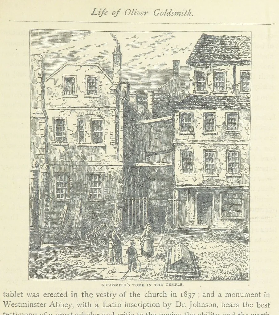 An illustration from The vicar of Wakefield, and other works ... With introduction notes and a life of Oliver Goldsmith, by John Francis Waller, 1877, leaf 49