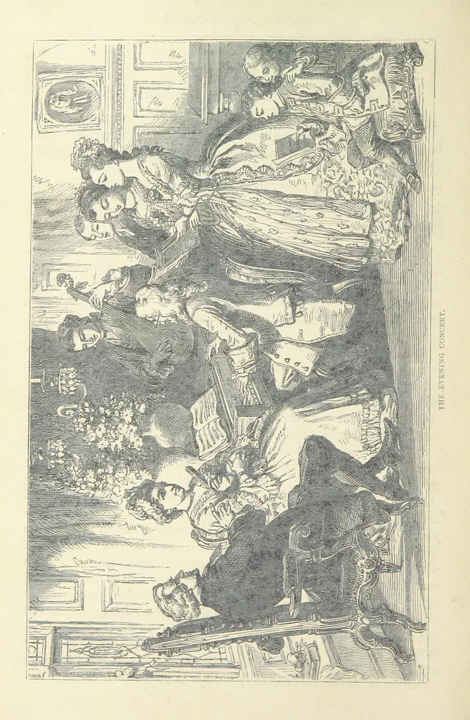 An illustration from The vicar of Wakefield, and other works ... With introduction notes and a life of Oliver Goldsmith, by John Francis Waller, 1877, leaf 60