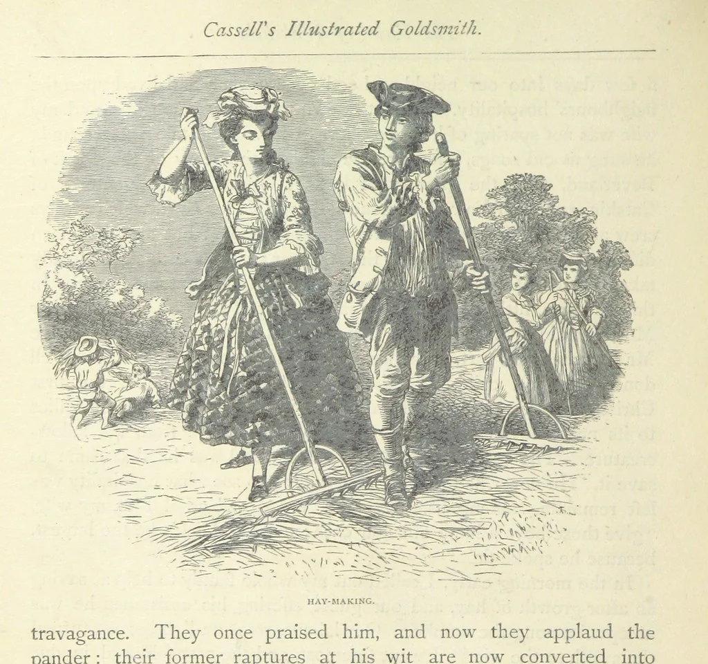 An illustration from The vicar of Wakefield, and other works ... With introduction notes and a life of Oliver Goldsmith, by John Francis Waller, 1877, leaf 80