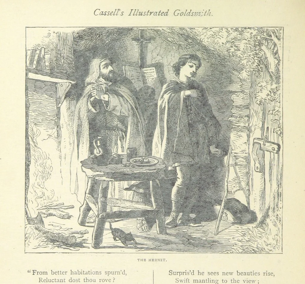 An illustration from The vicar of Wakefield, and other works ... With introduction notes and a life of Oliver Goldsmith, by John Francis Waller, 1877, leaf 88