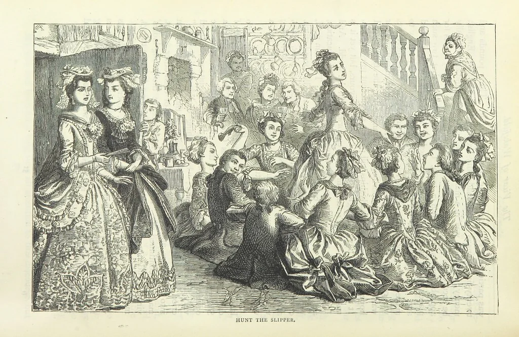 An illustration from The vicar of Wakefield, and other works ... With introduction notes and a life of Oliver Goldsmith, by John Francis Waller, 1885, leaf 104