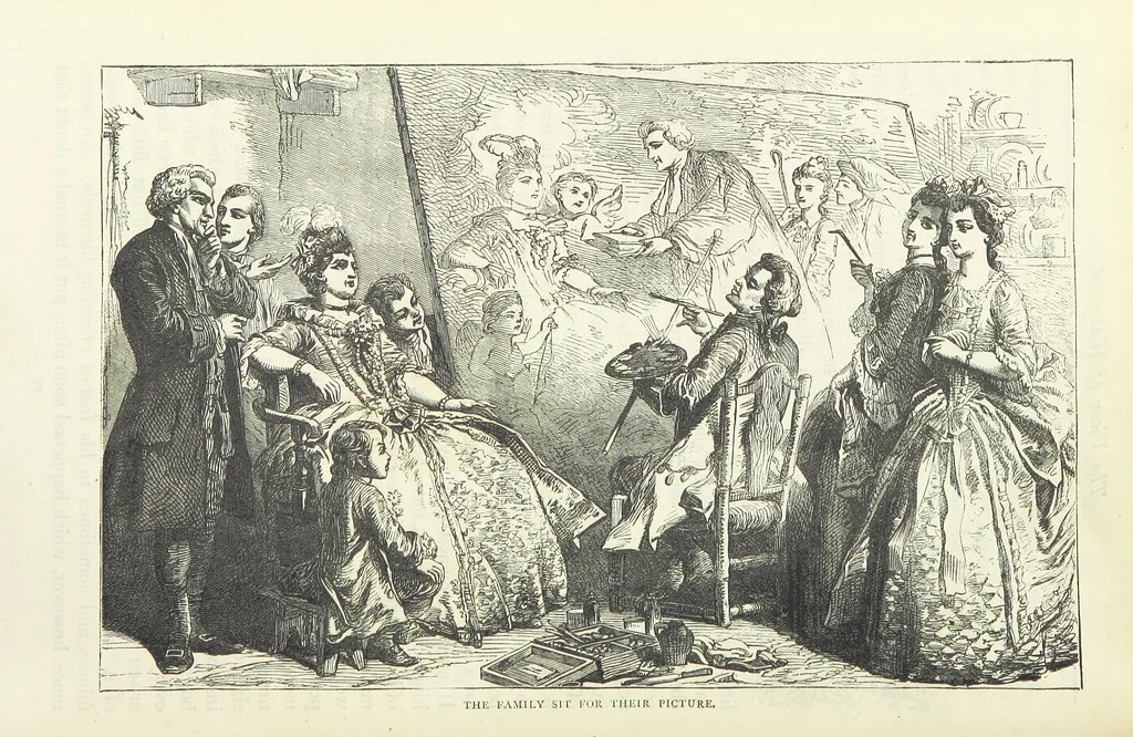 An illustration from The vicar of Wakefield, and other works ... With introduction notes and a life of Oliver Goldsmith, by John Francis Waller, 1885, leaf 124