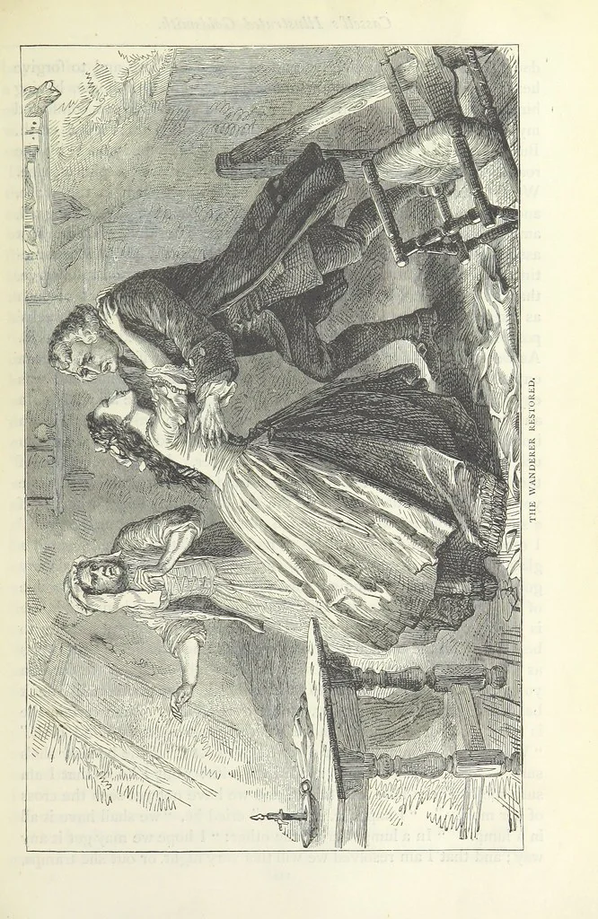 An illustration from The vicar of Wakefield, and other works ... With introduction notes and a life of Oliver Goldsmith, by John Francis Waller, 1885, leaf 165