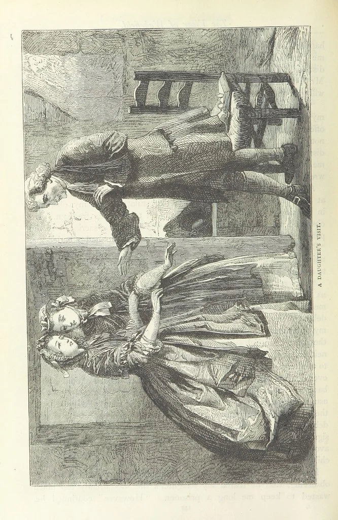 An illustration from The vicar of Wakefield, and other works ... With introduction notes and a life of Oliver Goldsmith, by John Francis Waller, 1885, leaf 200