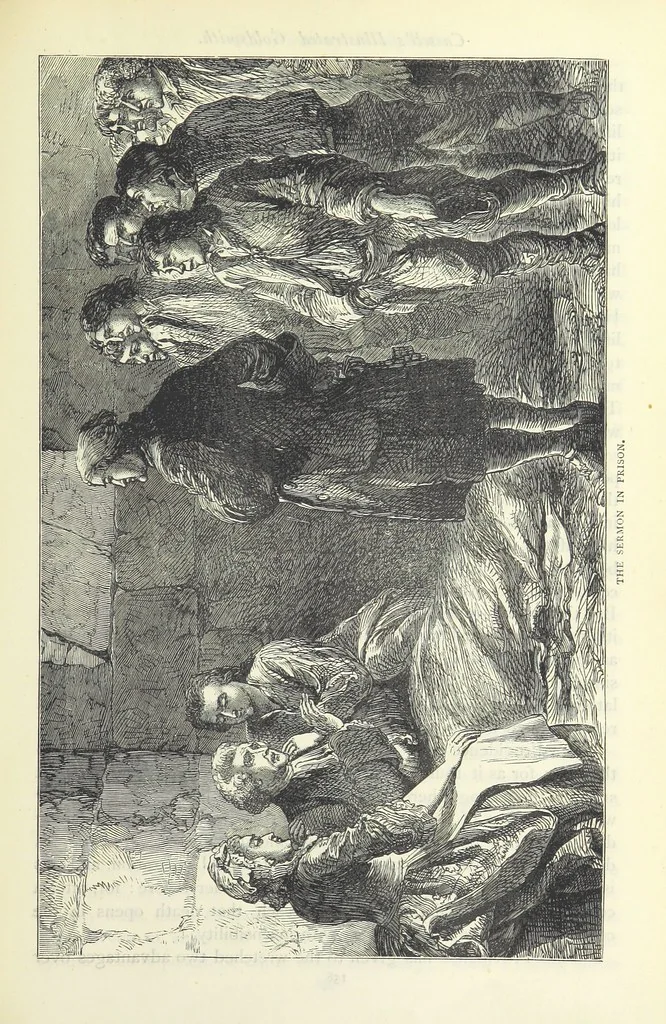 An illustration from The vicar of Wakefield, and other works ... With introduction notes and a life of Oliver Goldsmith, by John Francis Waller, 1885, leaf 209