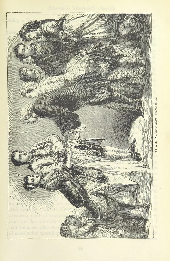 An illustration from The vicar of Wakefield, and other works ... With introduction notes and a life of Oliver Goldsmith, by John Francis Waller, 1885, leaf 237