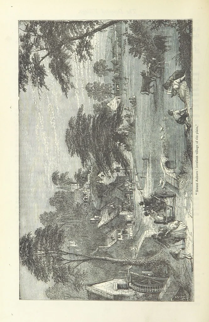 An illustration from The vicar of Wakefield, and other works ... With introduction notes and a life of Oliver Goldsmith, by John Francis Waller, 1885, leaf 244