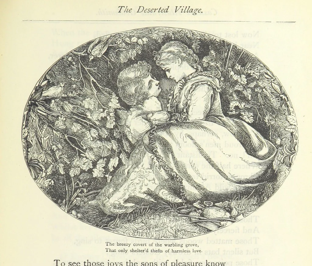 An illustration from The vicar of Wakefield, and other works ... With introduction notes and a life of Oliver Goldsmith, by John Francis Waller, 1885, leaf 257