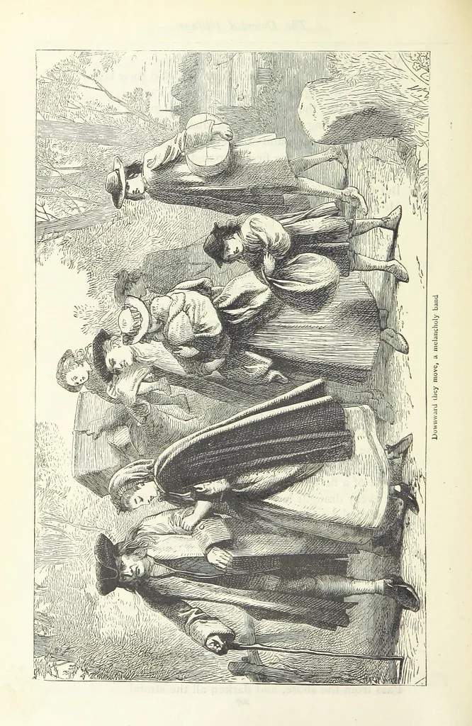 An illustration from The vicar of Wakefield, and other works ... With introduction notes and a life of Oliver Goldsmith, by John Francis Waller, 1885, leaf 260