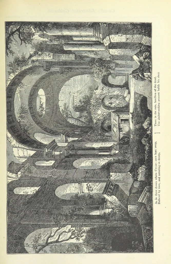 An illustration from The vicar of Wakefield, and other works ... With introduction notes and a life of Oliver Goldsmith, by John Francis Waller, 1885, leaf 269