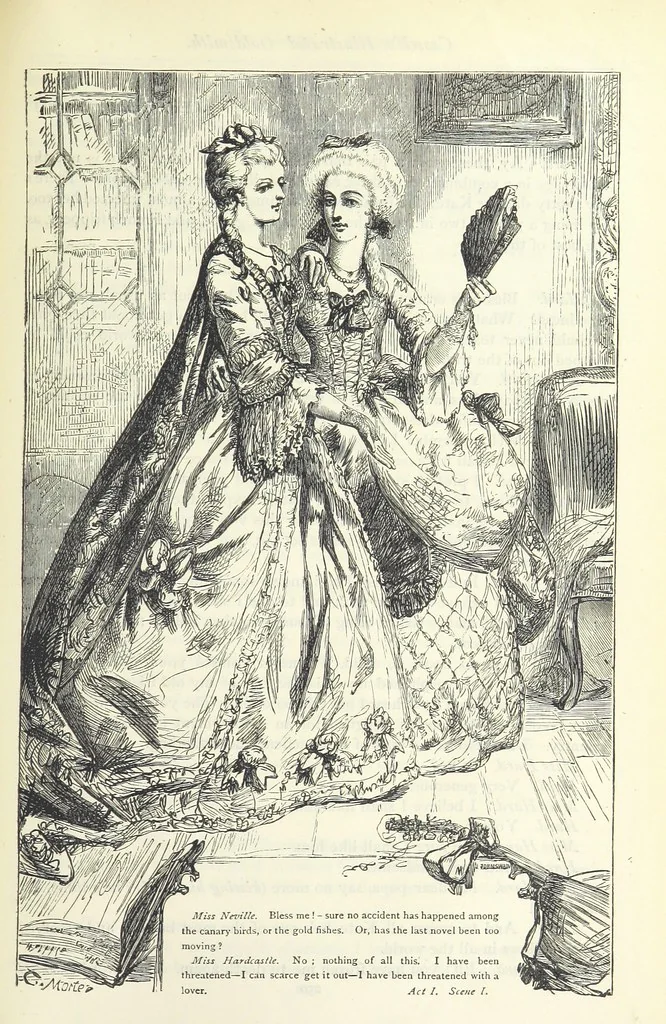 An illustration from The vicar of Wakefield, and other works ... With introduction notes and a life of Oliver Goldsmith, by John Francis Waller, 1885, leaf 301