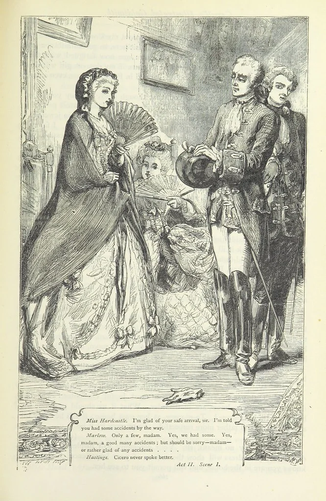 An illustration from The vicar of Wakefield, and other works ... With introduction notes and a life of Oliver Goldsmith, by John Francis Waller, 1885, leaf 317