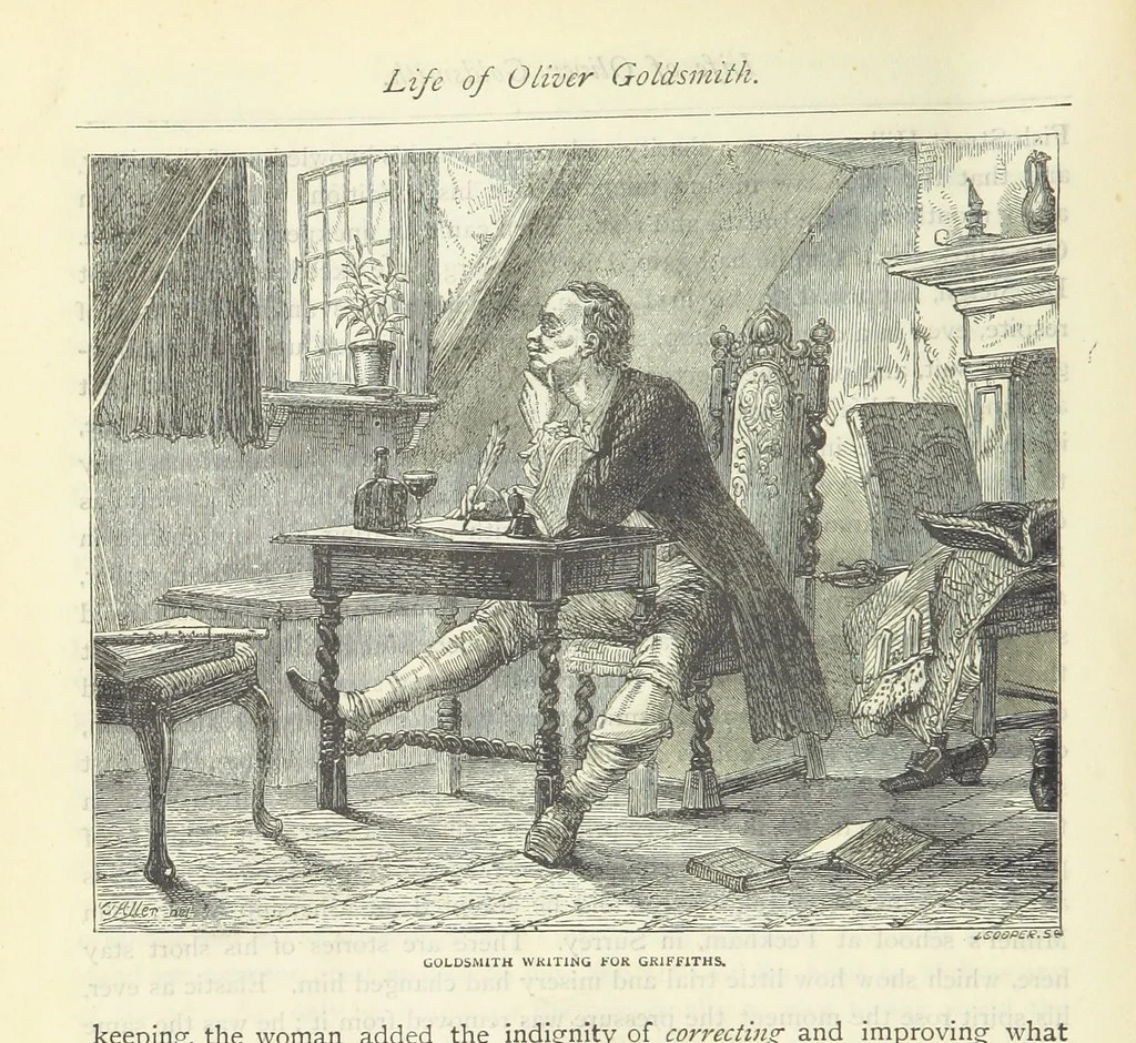 An illustration from The vicar of Wakefield, and other works ... With introduction notes and a life of Oliver Goldsmith, by John Francis Waller, 1885, leaf 32