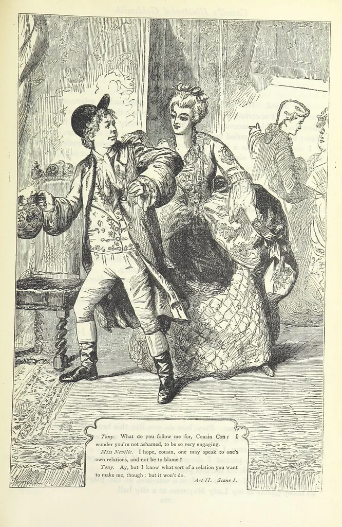 An illustration from The vicar of Wakefield, and other works ... With introduction notes and a life of Oliver Goldsmith, by John Francis Waller, 1885, leaf 321