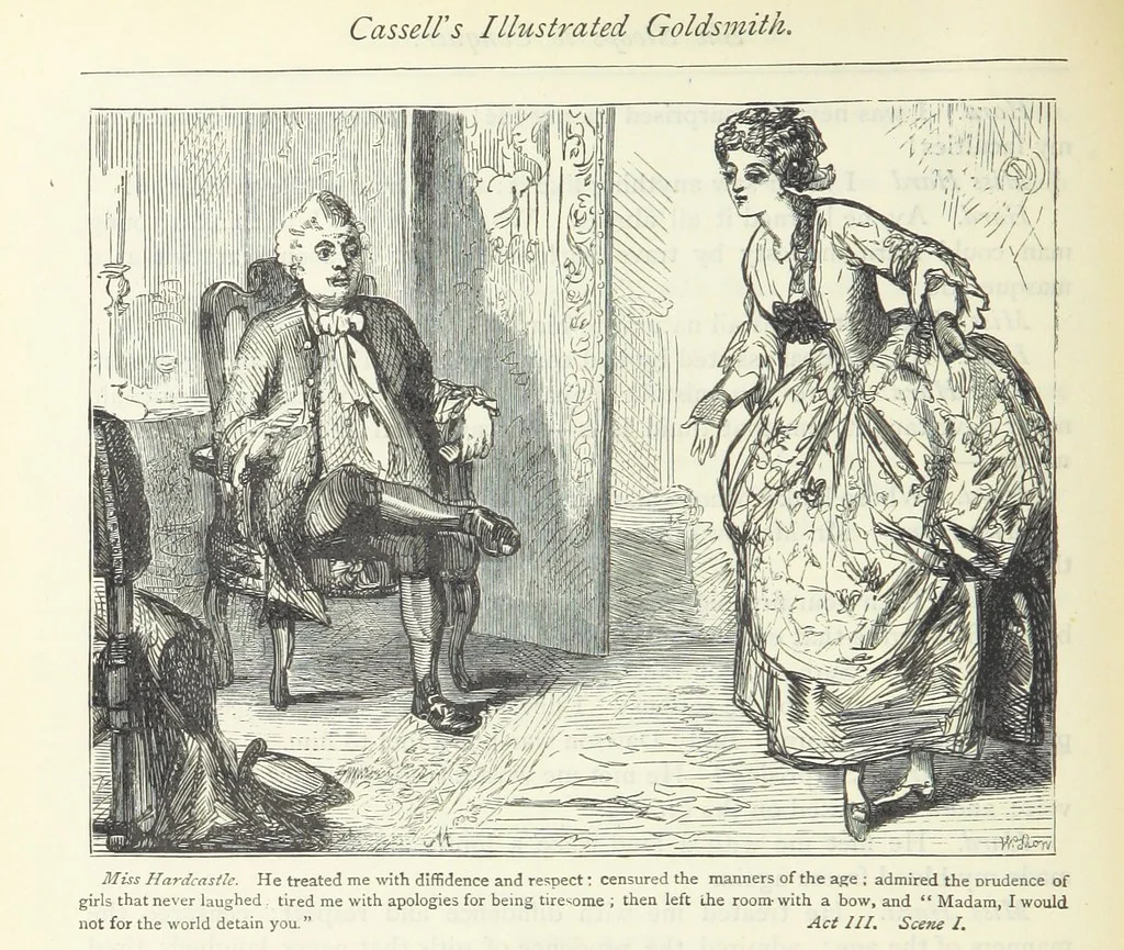 An illustration from The vicar of Wakefield, and other works ... With introduction notes and a life of Oliver Goldsmith, by John Francis Waller, 1885, leaf 328