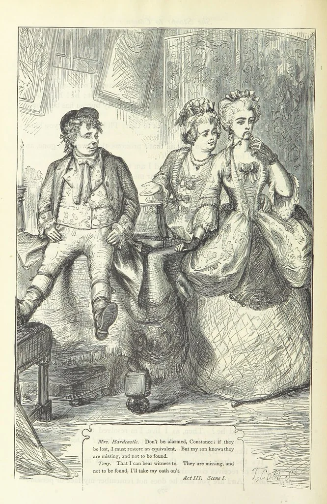 An illustration from The vicar of Wakefield, and other works ... With introduction notes and a life of Oliver Goldsmith, by John Francis Waller, 1885, leaf 332