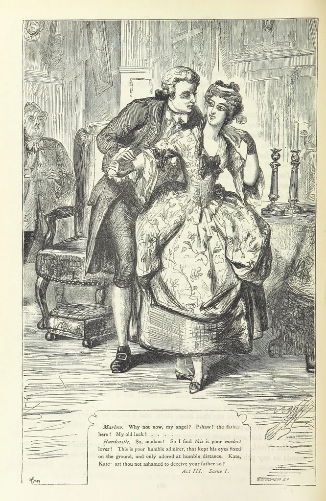 An illustration from The vicar of Wakefield, and other works ... With introduction notes and a life of Oliver Goldsmith, by John Francis Waller, 1885, leaf 336
