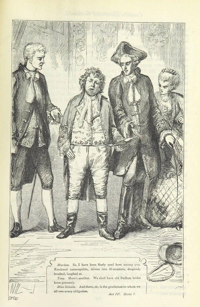 An illustration from The vicar of Wakefield, and other works ... With introduction notes and a life of Oliver Goldsmith, by John Francis Waller, 1885, leaf 345