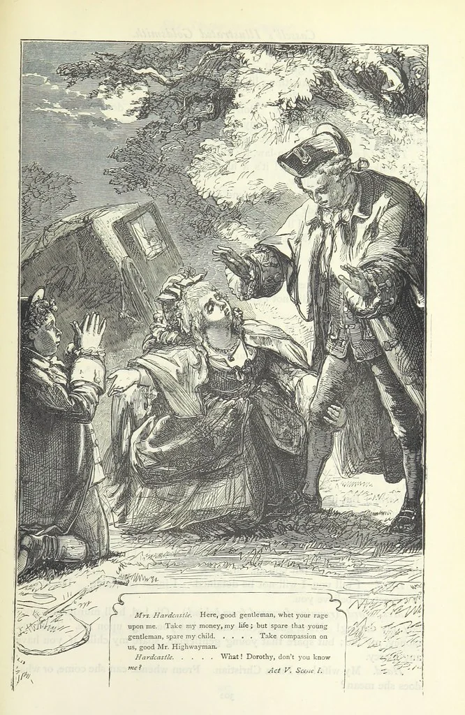 An illustration from The vicar of Wakefield, and other works ... With introduction notes and a life of Oliver Goldsmith, by John Francis Waller, 1885, leaf 353