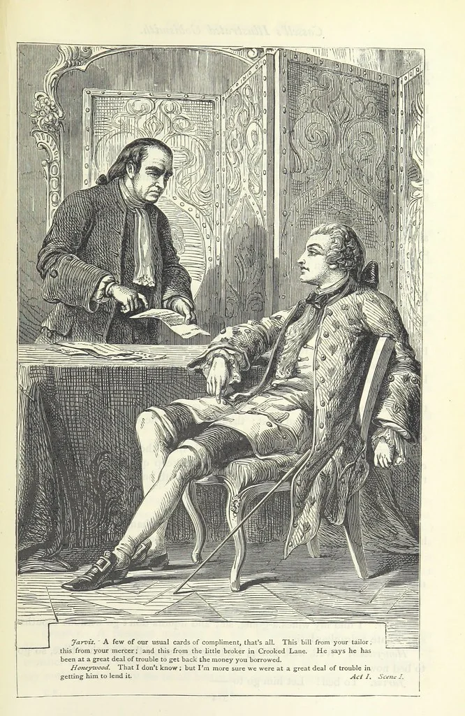 An illustration from The vicar of Wakefield, and other works ... With introduction notes and a life of Oliver Goldsmith, by John Francis Waller, 1885, leaf 365
