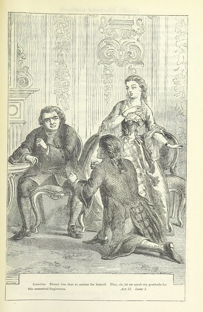 An illustration from The vicar of Wakefield, and other works ... With introduction notes and a life of Oliver Goldsmith, by John Francis Waller, 1885, leaf 385