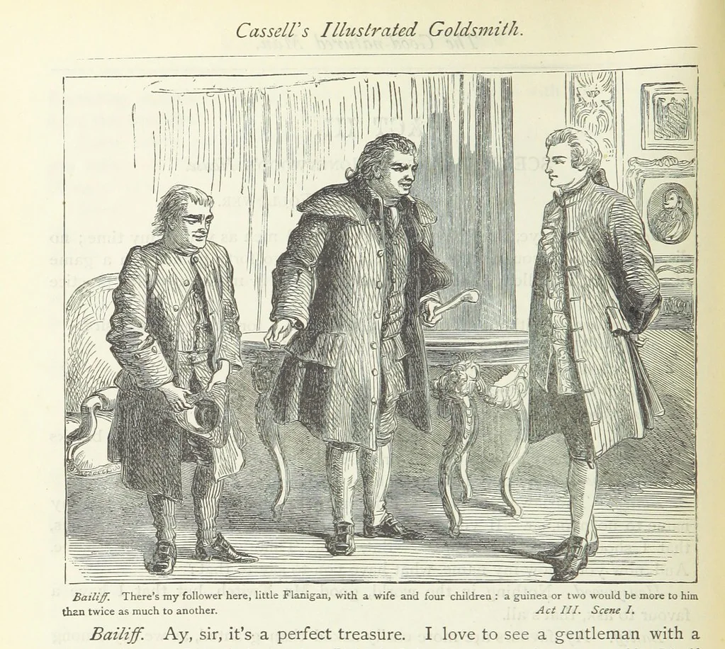 An illustration from The vicar of Wakefield, and other works ... With introduction notes and a life of Oliver Goldsmith, by John Francis Waller, 1885, leaf 388