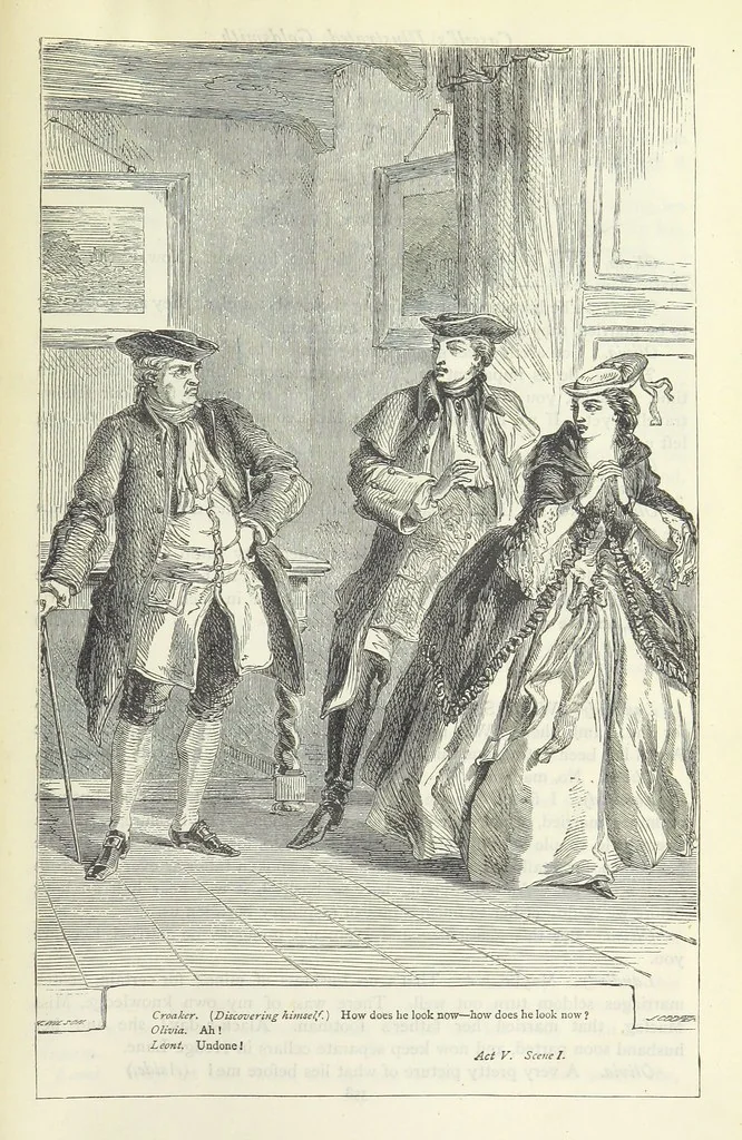An illustration from The vicar of Wakefield, and other works ... With introduction notes and a life of Oliver Goldsmith, by John Francis Waller, 1885, leaf 409