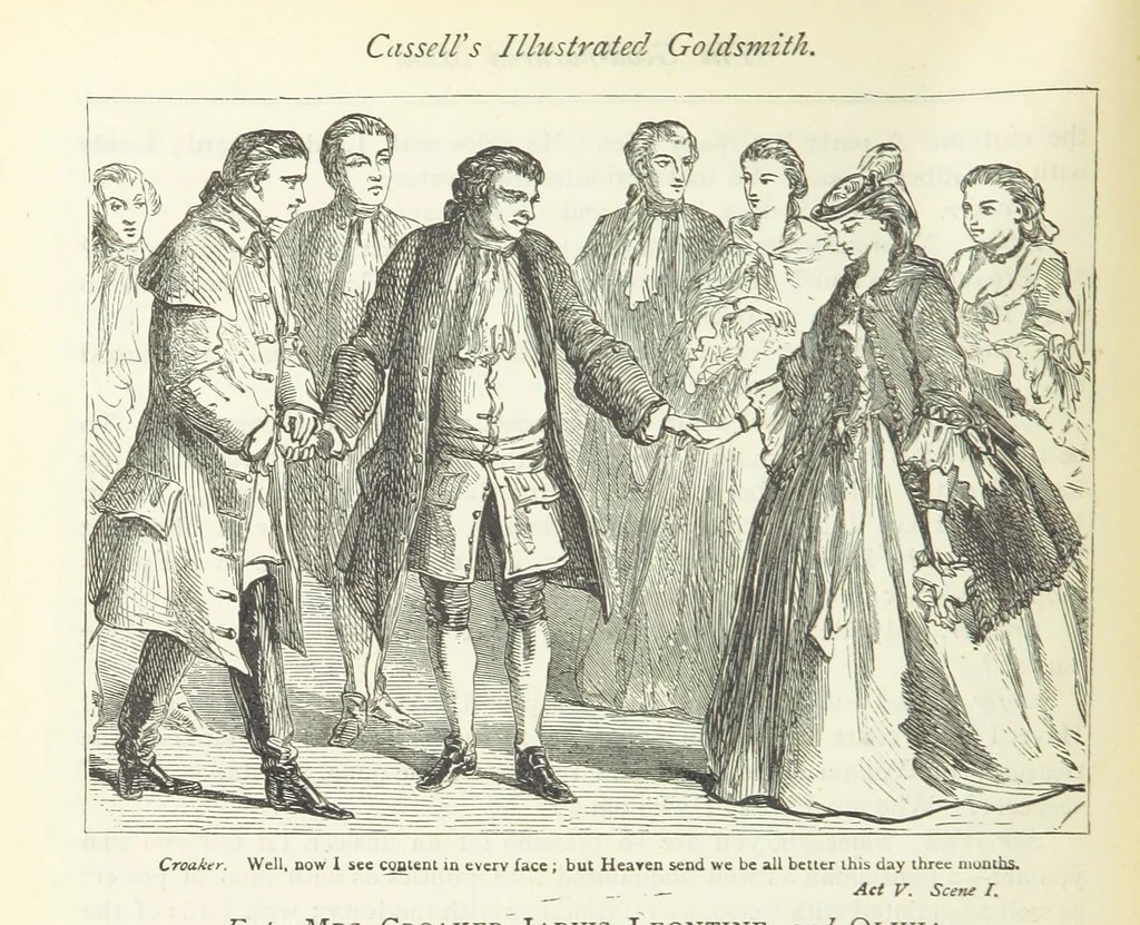 An illustration from The vicar of Wakefield, and other works ... With introduction notes and a life of Oliver Goldsmith, by John Francis Waller, 1885, leaf 420