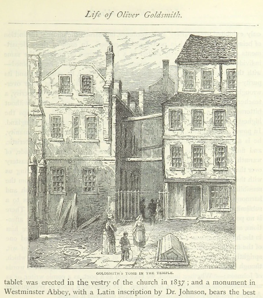 An illustration from The vicar of Wakefield, and other works ... With introduction notes and a life of Oliver Goldsmith, by John Francis Waller, 1885, leaf 49