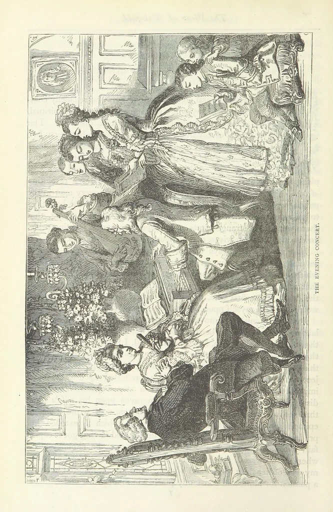 An illustration from The vicar of Wakefield, and other works ... With introduction notes and a life of Oliver Goldsmith, by John Francis Waller, 1885, leaf 60