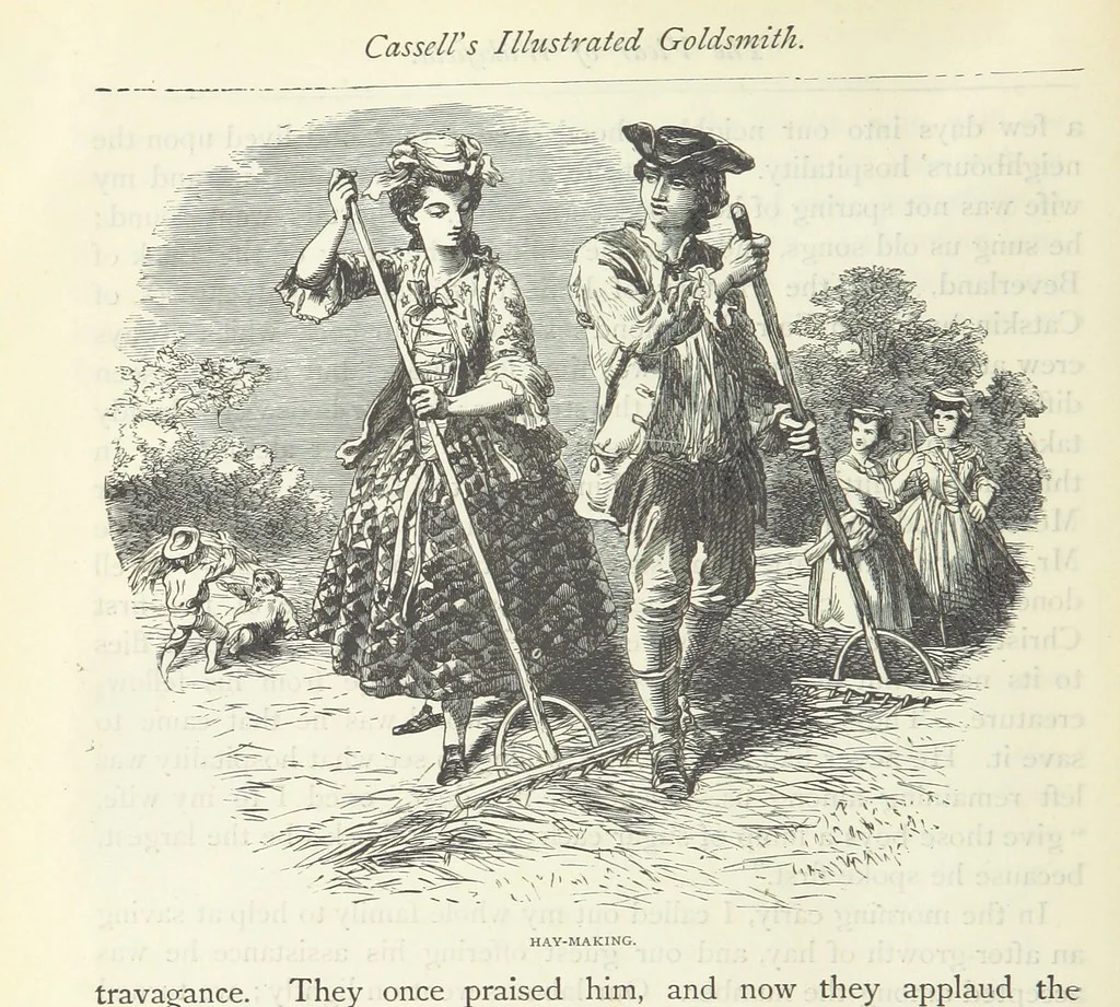 An illustration from The vicar of Wakefield, and other works ... With introduction notes and a life of Oliver Goldsmith, by John Francis Waller, 1885, leaf 80
