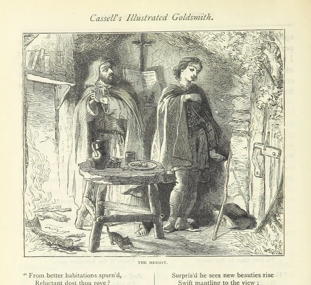 An illustration from The vicar of Wakefield, and other works ... With introduction notes and a life of Oliver Goldsmith, by John Francis Waller, 1885, leaf 88