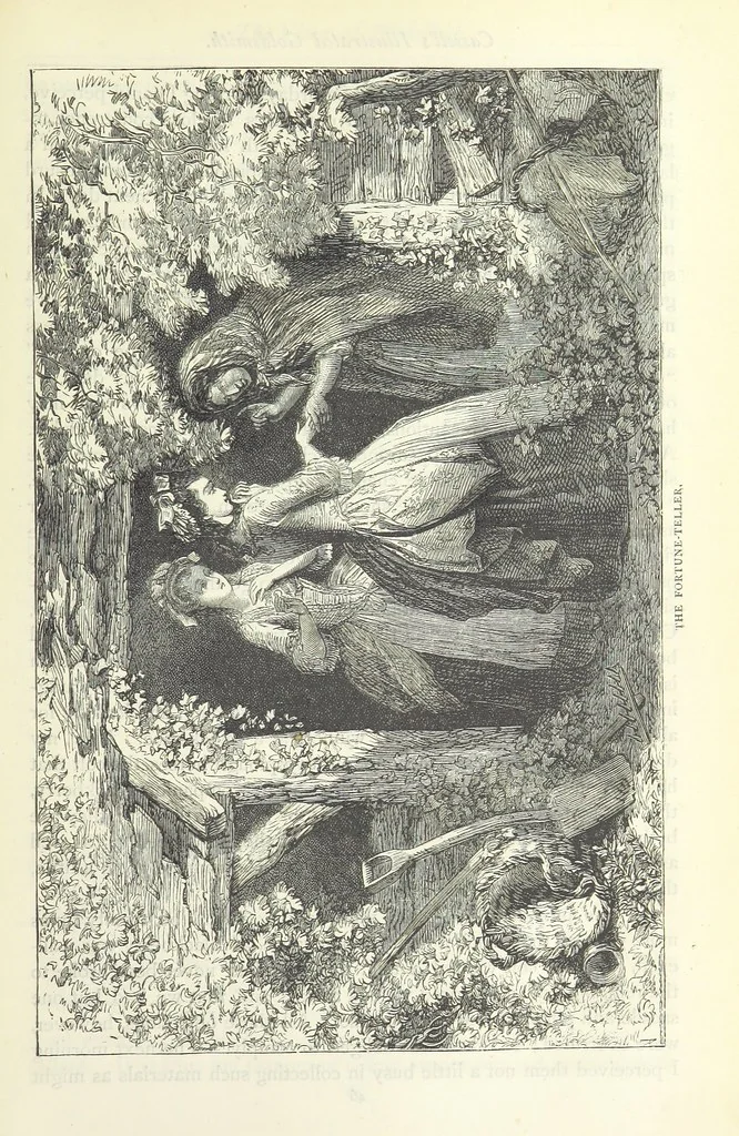 An illustration from The vicar of Wakefield, and other works ... With introduction notes and a life of Oliver Goldsmith, by John Francis Waller, 1885, leaf 97