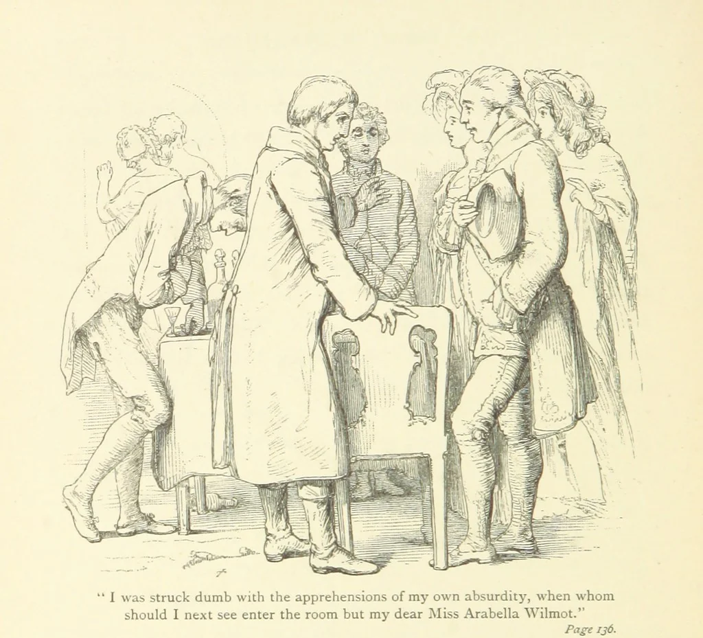 An illustration from The vicar of Wakefield ... With a memoir of Goldsmith, by Professor Masson, 1888, leaf 112