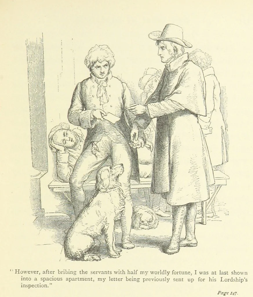 An illustration from The vicar of Wakefield ... With a memoir of Goldsmith, by Professor Masson, 1888, leaf 119