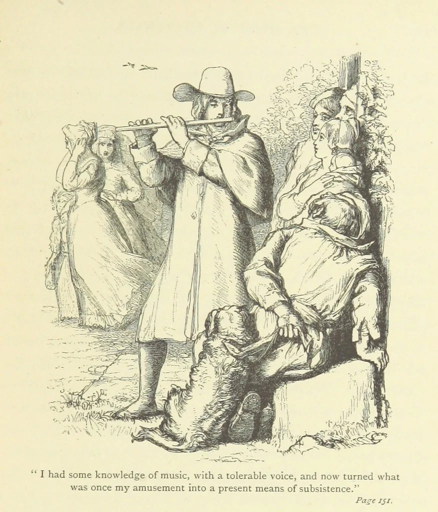 An illustration from The vicar of Wakefield ... With a memoir of Goldsmith, by Professor Masson, 1888, leaf 135