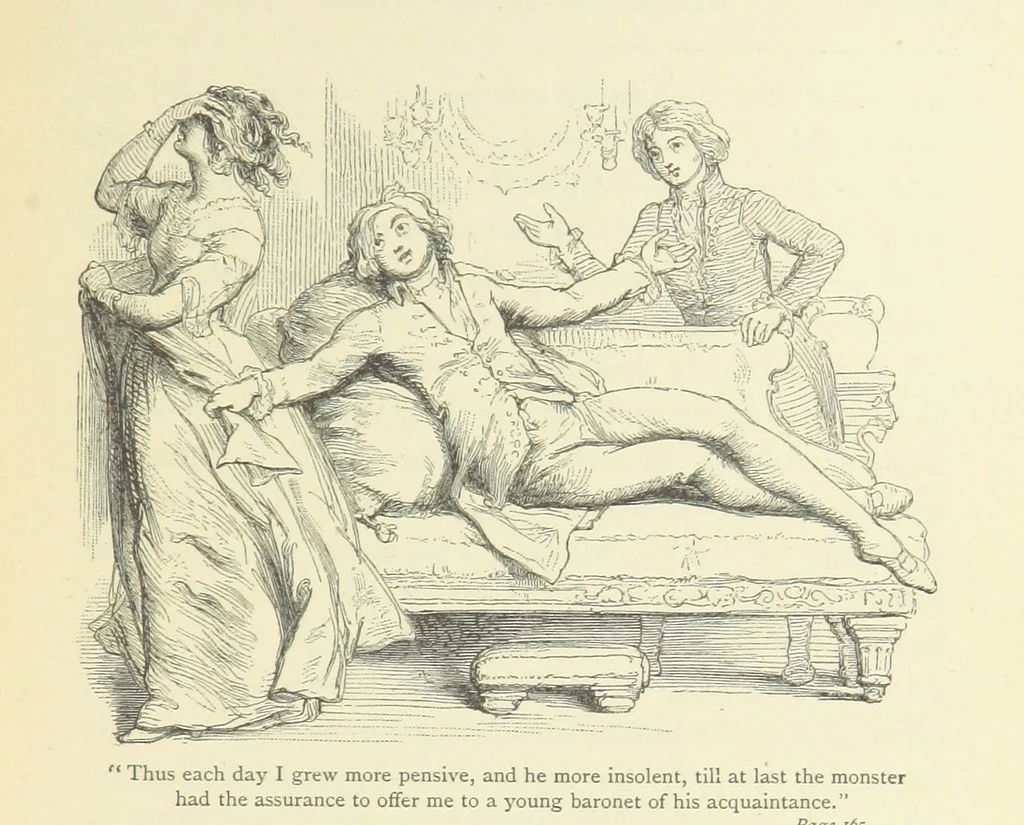 An illustration from The vicar of Wakefield ... With a memoir of Goldsmith, by Professor Masson, 1888, leaf 145