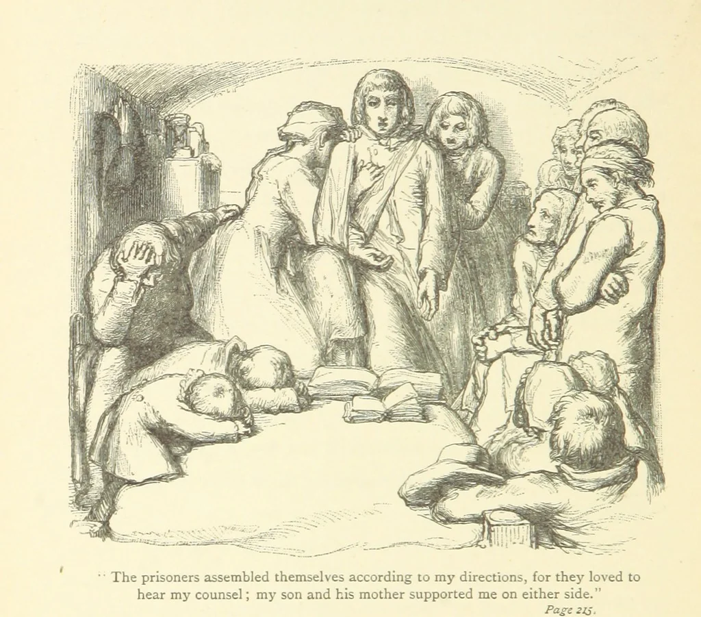 An illustration from The vicar of Wakefield ... With a memoir of Goldsmith, by Professor Masson, 1888, leaf 222