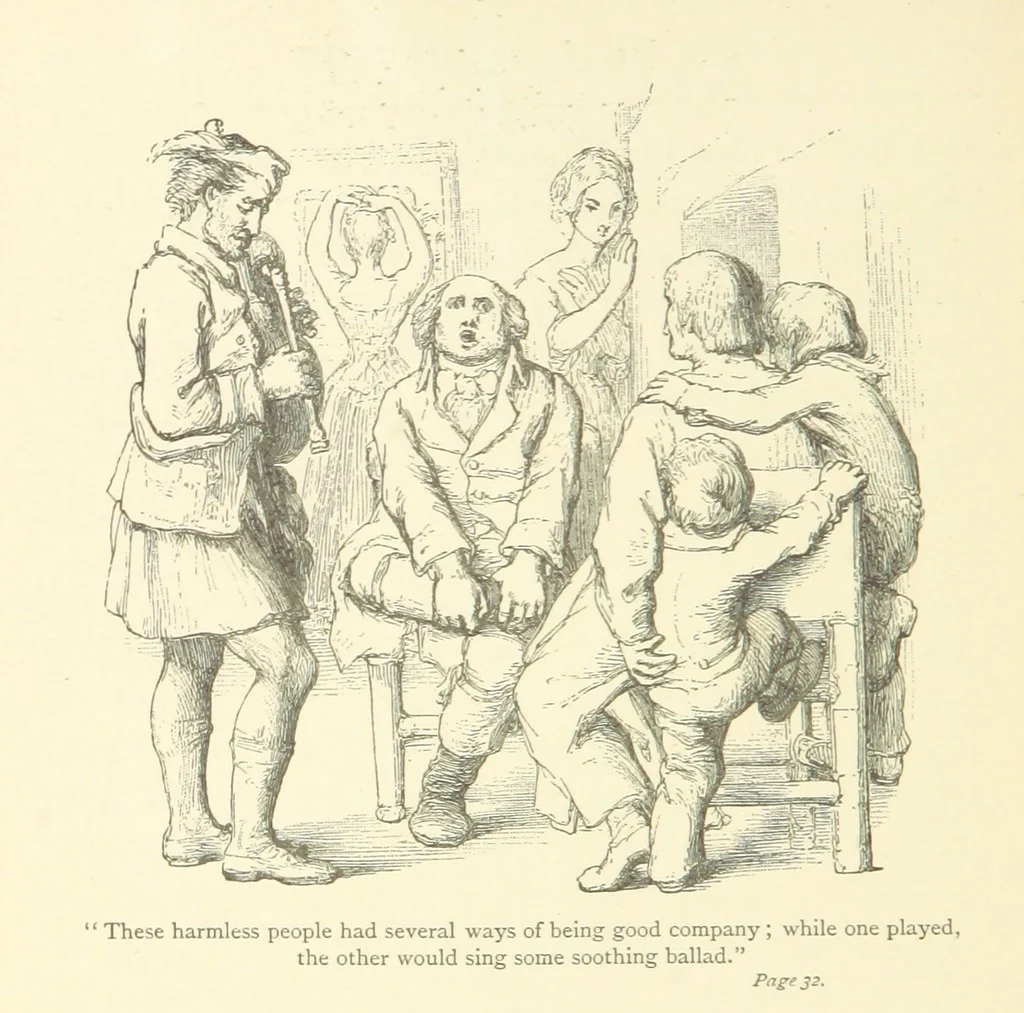 An illustration from The vicar of Wakefield ... With a memoir of Goldsmith, by Professor Masson, 1888, leaf 36