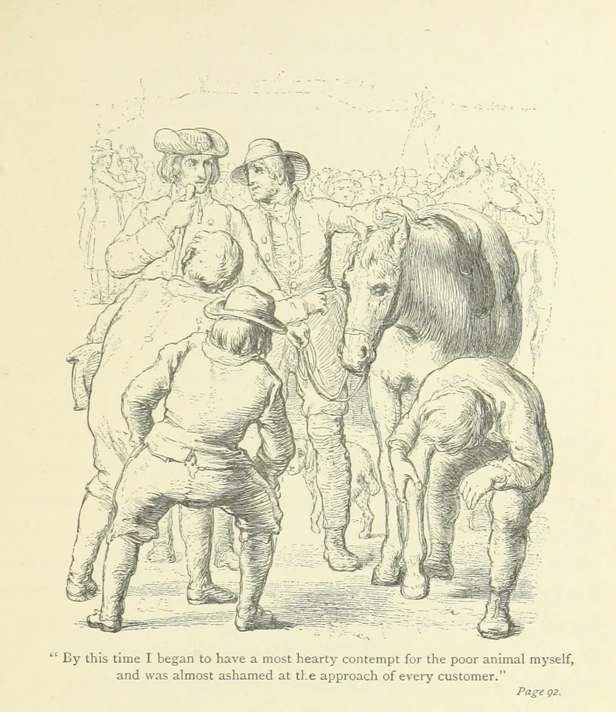 An illustration from The vicar of Wakefield ... With a memoir of Goldsmith, by Professor Masson, 1888, leaf 85